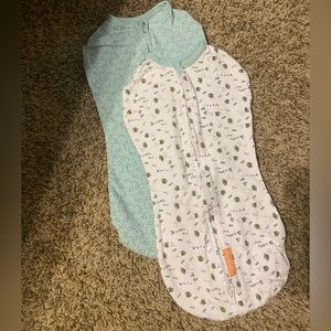 SwaddleMe by Ingenuity Pod - Size Small/Medium, 0-3 Months, 2-Pack (Little Bees)